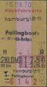 Historische Fahrkarte - Hamburg - Fallingbostel über Soltau - Fahrkarte 1970