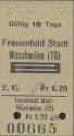 Frauenfeld Stadt Münchwilen (TG) Fahrkarte 1976