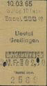 Historische Fahrkarte - SBB - Basel SBB Liestal oder Grellingen