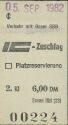 EC IC Zuschlag Basel SBB 1982