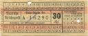 Deutsche Reichspost - Fahrschein 30 Rpf.