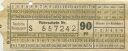 Deutsche Bundespost - Fahrschein 90Pf. 1957