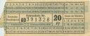 Deutsche Bundespost - Fahrschein 20Pf. 1955