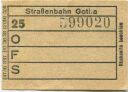 Gotha - Strassenbahn - Fahrschein