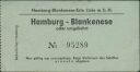Hamburg Hamburg-Blankenese-Erste Linie m.b.H. - Hamburg-Blankenese oder umgekehrt - Fahrkarte