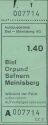 Biel Autobusbetrieb Biel-Meinisberg AG - Fahrschein Fr. 1.40