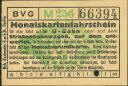Historischer Fahrschein - BVG - Monatskartenfahrschein in Verbindung mit einer gültigen Monatsgrundkarte