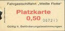 Fahrgastschiffahrt Weisse Flotte - Platzkarte 0,50 - alter Fahrschein