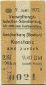 Verwaltungs-Schüler-Sonderzug - Laufenburg (Baden) - Konstanz und zurück 1972