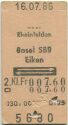 Rheinfelden - Basel SBB - Eiken und zurück - Fahrkarte 1986