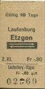 Laufenburg - Etzgen und zurück - Fahrkarte 1968