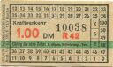 DDR Kraftverkehr - Fahrschein 1.00DM