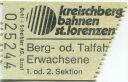 Kreischbergbahnen St. Lorenzen 1981