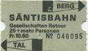 Säntisbahn - Fahrkarte