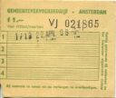 Niederlande - Gemeentevervoerbedrijf - Amsterdam - Billet 1983