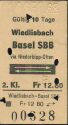 Wiedlisbach Basel SBB via Niederbipp-Olten - Fahrkarte