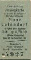 Umwegkarte zu einer Fahrkarte für die Strecke Plaaz Lalendorf - Fahrkarte