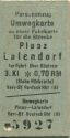 Umwegkarte zu einer Fahrkarte für die Strecke Plaaz Lalendorf - Fahrkarte