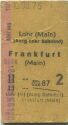 Lohr (Main) Frankfurt (Main) - Fahrkarte 1975