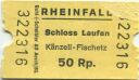 Rheinfall - Schloss Laufen - Känzeli-Fischetz - Fahrkarte