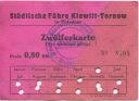 Fahrkarte - Städtische Fähre Kiewitt-Tornow in Potsdam