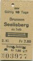 Schifffahrtsgesellschaft des Vierwaldstättersees (SGV) - Brunnen - Seelisberg via Treib und zurück - Fahrkarte