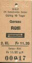 Schifffahrtsgesellschaft des Vierwaldstättersees (SGV) - Gersau - Rütli und zurück - Fahrkarte