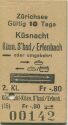 Zürichsee - Küsnacht - Küsn.S'bad / Erlenbach oder umgekehrt - Fahrkarte