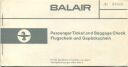 Balair 1960 - Basel Brussel Basel - Flugticket