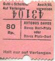 Davos - Autobus Davos Dorf-Platz oder Davos Platz-Dorf - Fahrschein