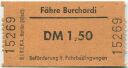 Fähre Burchardi Berlin - Fahrkarte