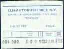 Flughafenzubringer-Ticket - KLM Autobusbedrijf N.V. - Schiphol