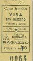 NLM Vira San Nazzaro - Fahrkarte
