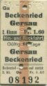 Beckenried Gersau - 2. Klasse Hin- und Rückfahrt - Fahrkarte
