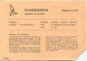 Flugschein - Jugendtag 10. Juni 1970 - Abflugort Schupfart