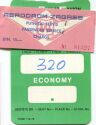 Boarding Pass - Aerodrom Zagreb - Passagier-Steuer Din 15 - Yugoslavia