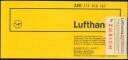 Lufthansa 1969 - Zurich Hannover Zurich