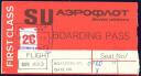 Boarding Pass - Aeroflot