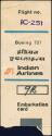 Boarding Pass - Indian Airlines