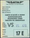 Boarding Pass - SATA - The charters of Switzerland