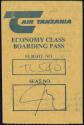 Boarding Pass - Air Tanzania