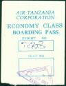 Boarding Pass - Air Tanzania Corporation