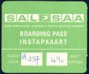 Boarding Pass - SAL-SAA Suid Afrikaanse Lugdiens - South African Airways
