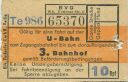 Fahrkarte - BVG-U-Bahn