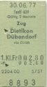 Zug - Dietikon Dübendorf - 1. Klasse Fr. 2.80 - Fahrkarte