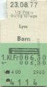 Lyss - Bern und zurück - 1. Klasse Fr. 6.30 - Fahrkarte