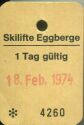 Skilifte Eggberge - Tageskarte 1974