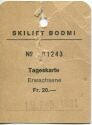 Skilift Bodmi - Tageskarte 1981