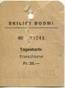 Skilift Bodmi - Tageskarte 1981