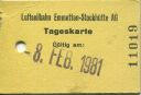 Luftseilbahn Emmetten-Stockhütte - Tageskarte 1981